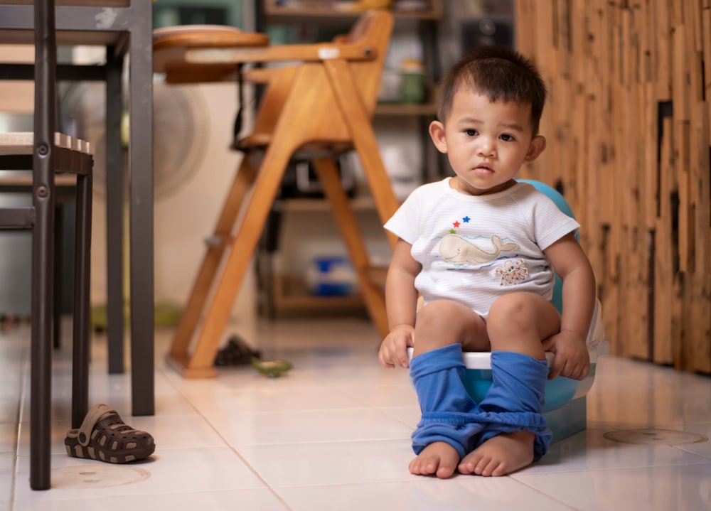 Baby accidentally ate poop