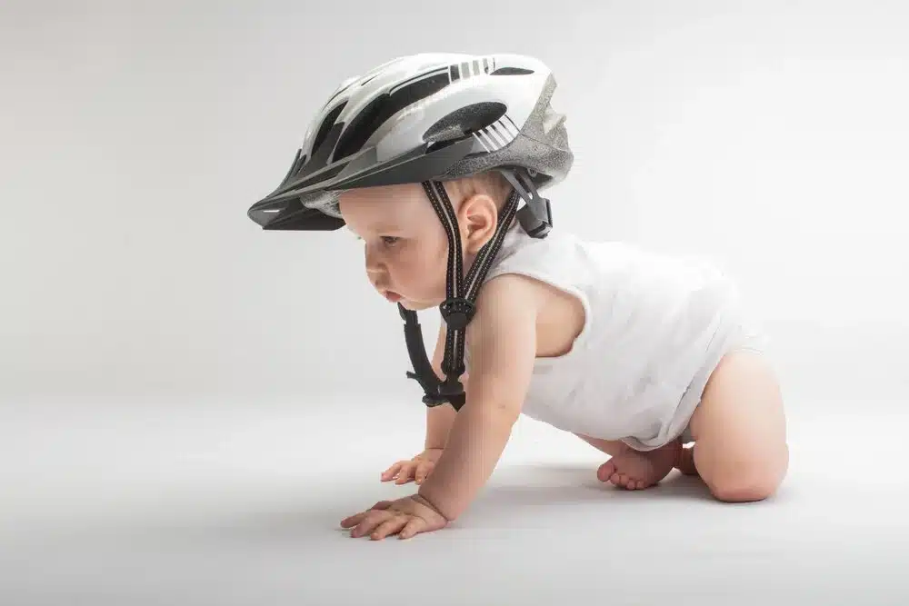 crawling babies need helmets