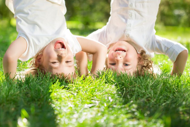 hanging upside down 