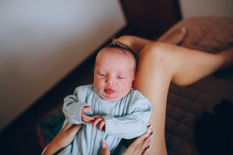 tummy time on lap